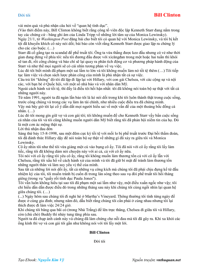 image for page Ebook Đời tôi Bill Clinton