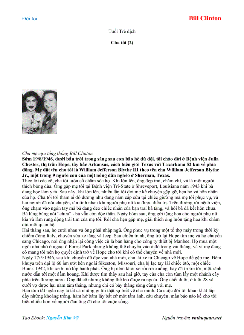 image for page Ebook Đời tôi Bill Clinton