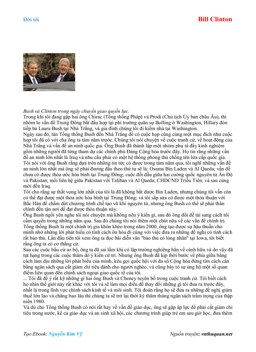 image for page Ebook Đời tôi Bill Clinton