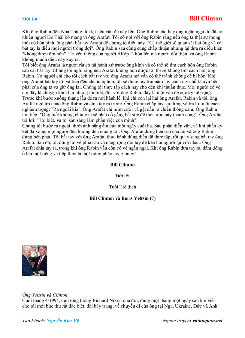 image for page Ebook Đời tôi Bill Clinton