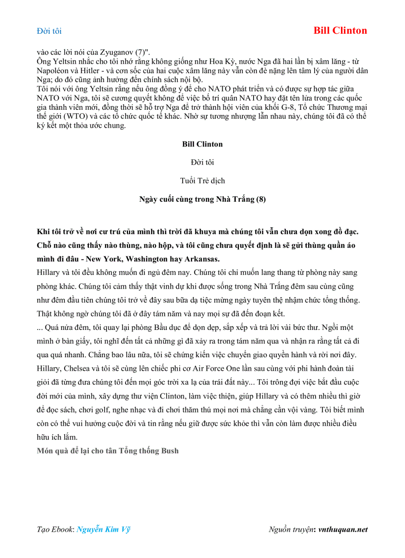 image for page Ebook Đời tôi Bill Clinton
