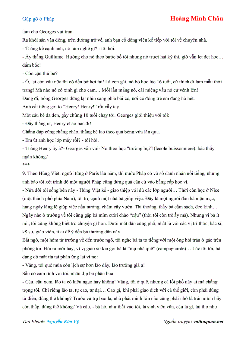 image for page Ebook Gặp gỡ ở Pháp Hoàng Minh Châu