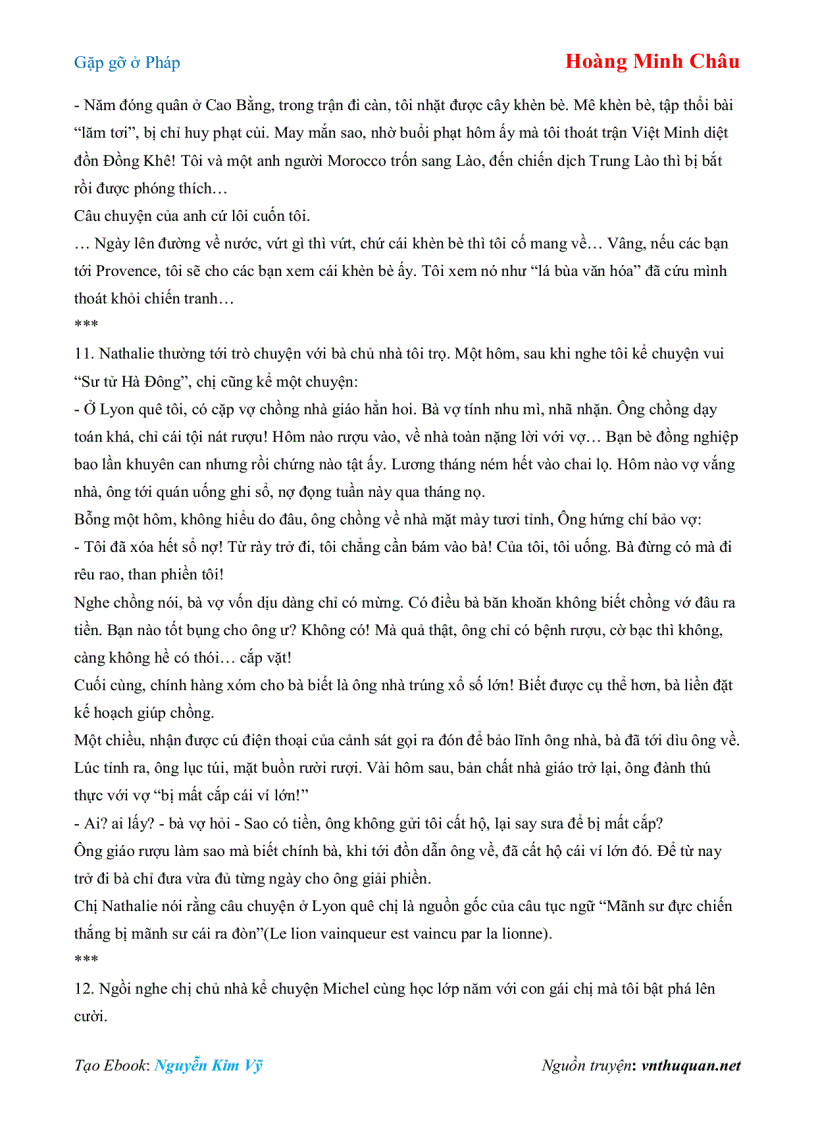 image for page Ebook Gặp gỡ ở Pháp Hoàng Minh Châu