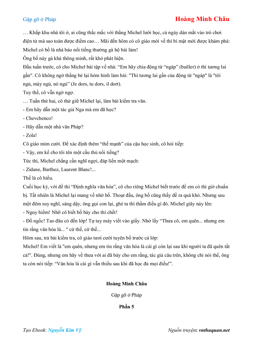 image for page Ebook Gặp gỡ ở Pháp Hoàng Minh Châu