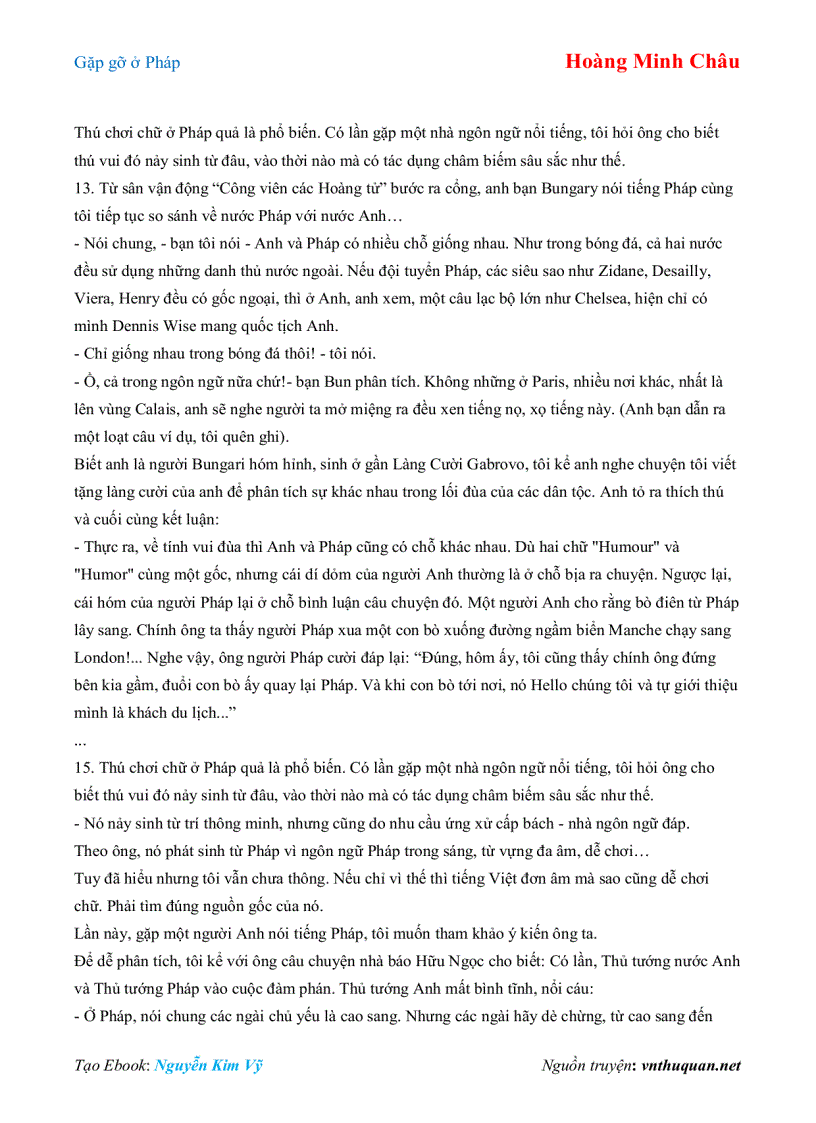 image for page Ebook Gặp gỡ ở Pháp Hoàng Minh Châu