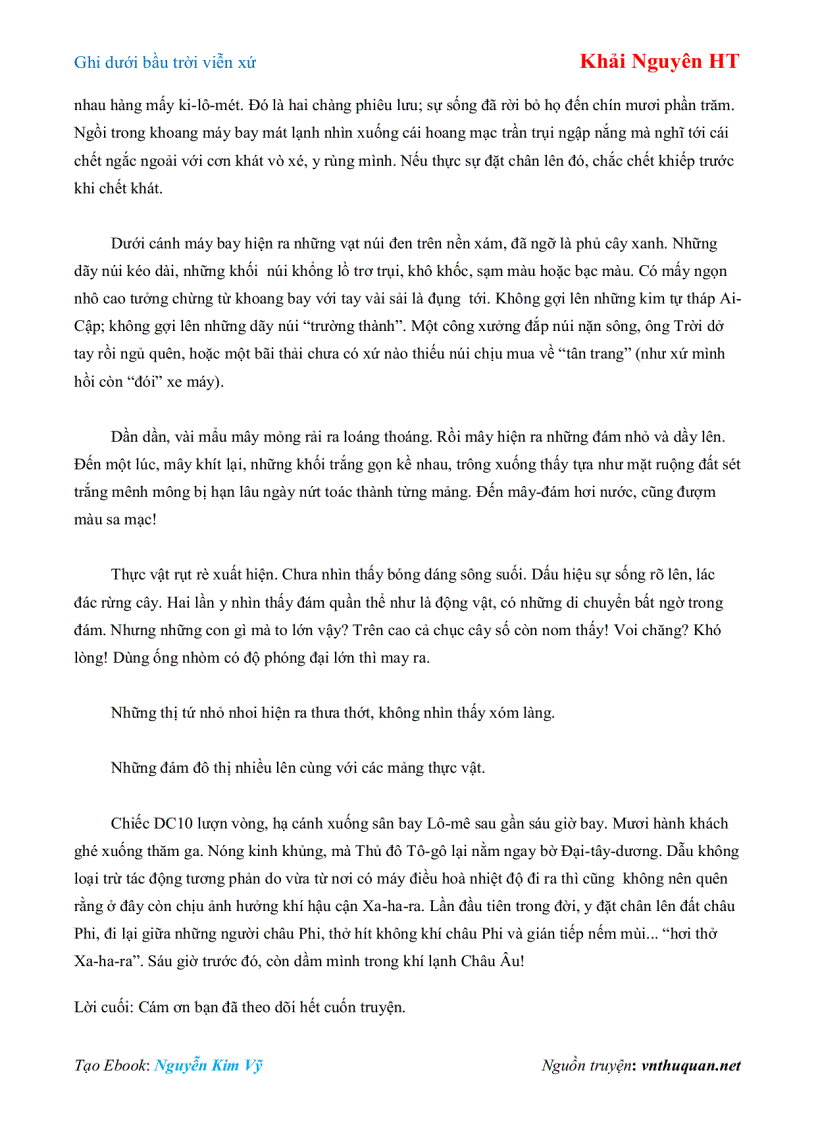 image for page Ebook Ghi dưới bầu trời viễn xứ Khải Nguyên HT