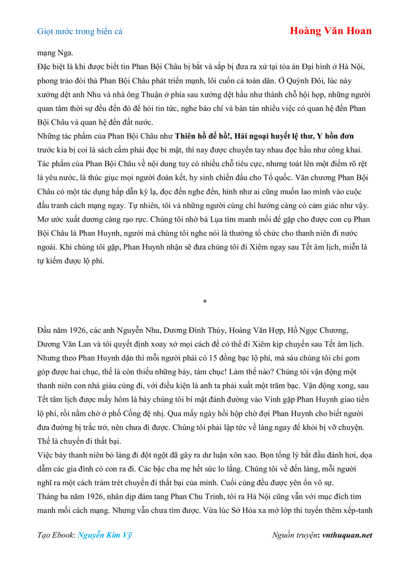 Ebook Giọt nước trong biển cả Hoàng Văn Hoan - preview 160776