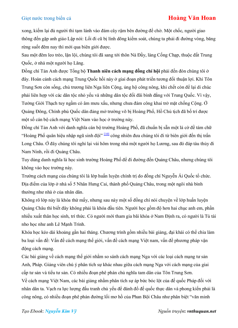 Ebook Giọt nước trong biển cả Hoàng Văn Hoan - preview 160779