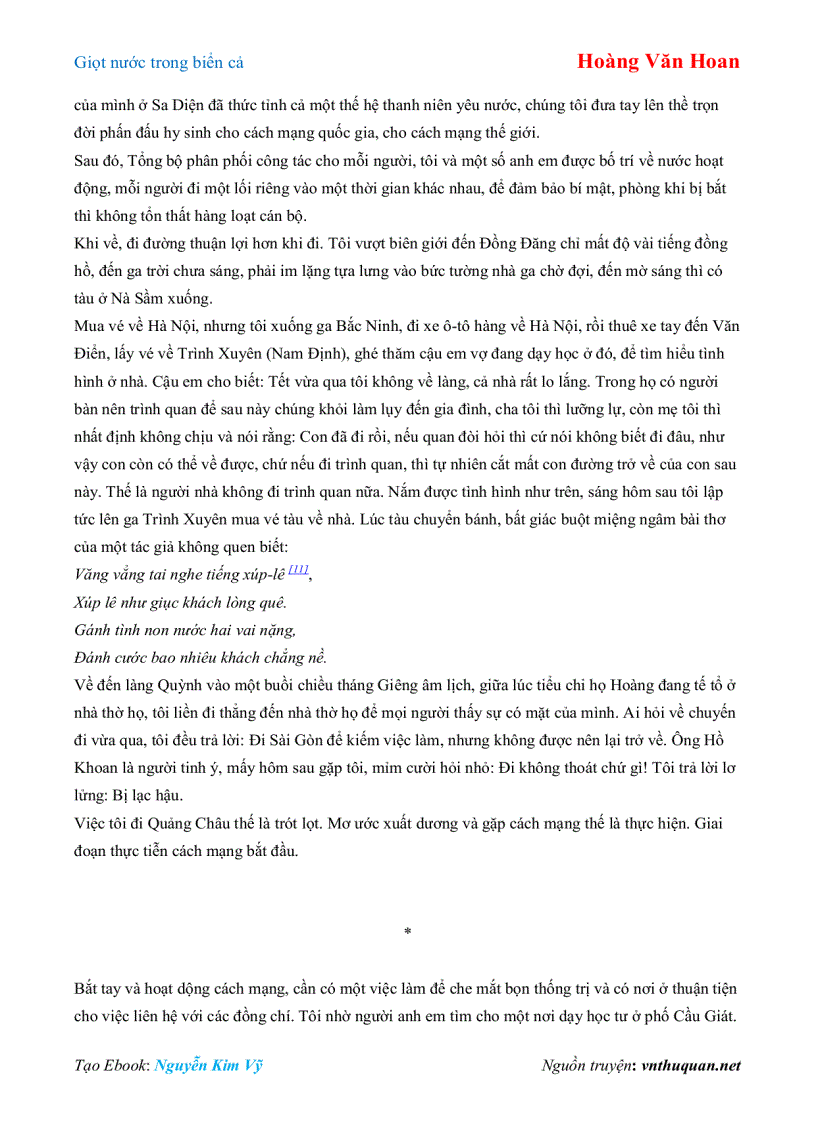 Ebook Giọt nước trong biển cả Hoàng Văn Hoan - preview 160781