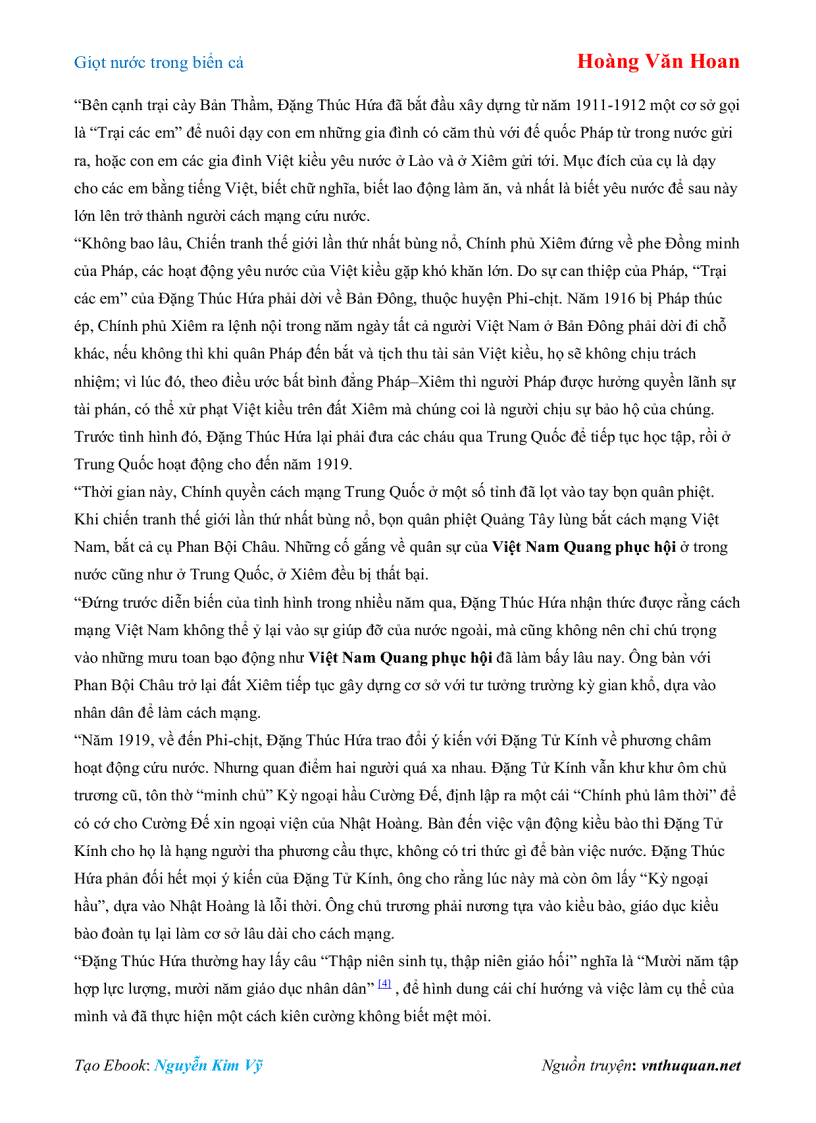 Ebook Giọt nước trong biển cả Hoàng Văn Hoan - preview 160790