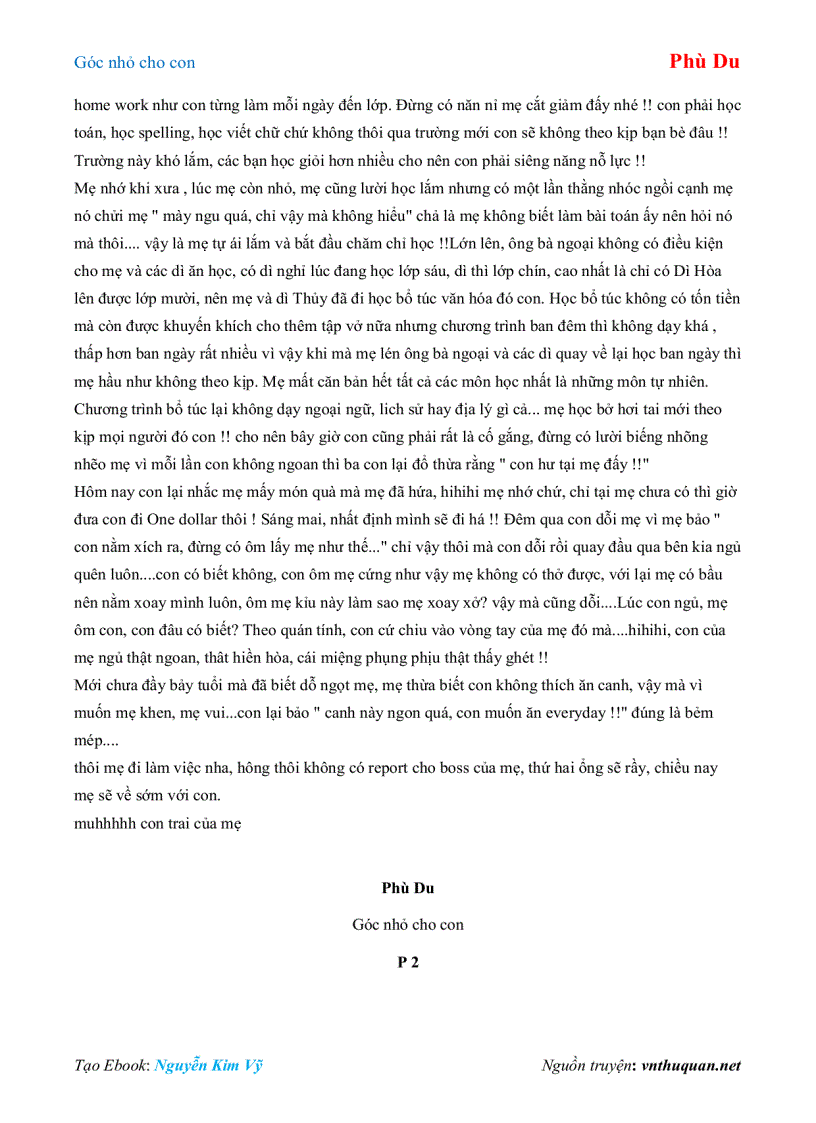 image for page Ebook Góc nhỏ cho con Phù Du