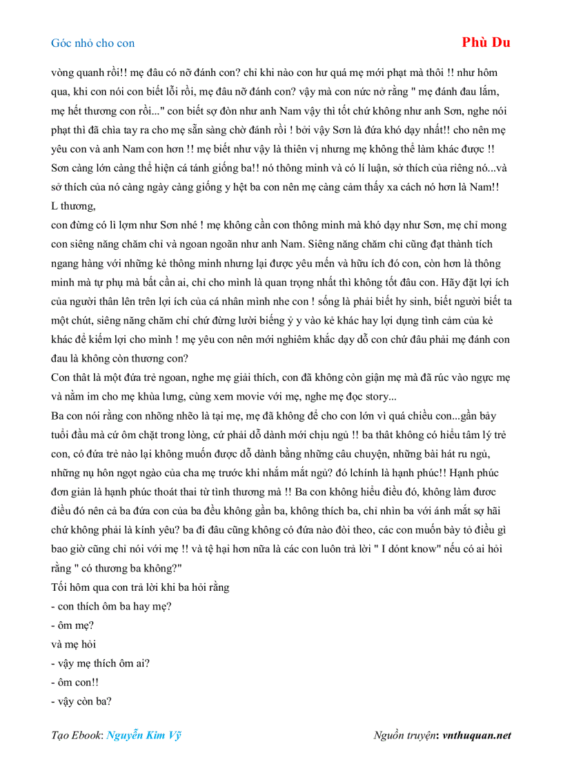 image for page Ebook Góc nhỏ cho con Phù Du