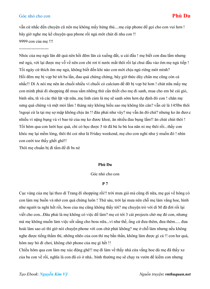 image for page Ebook Góc nhỏ cho con Phù Du