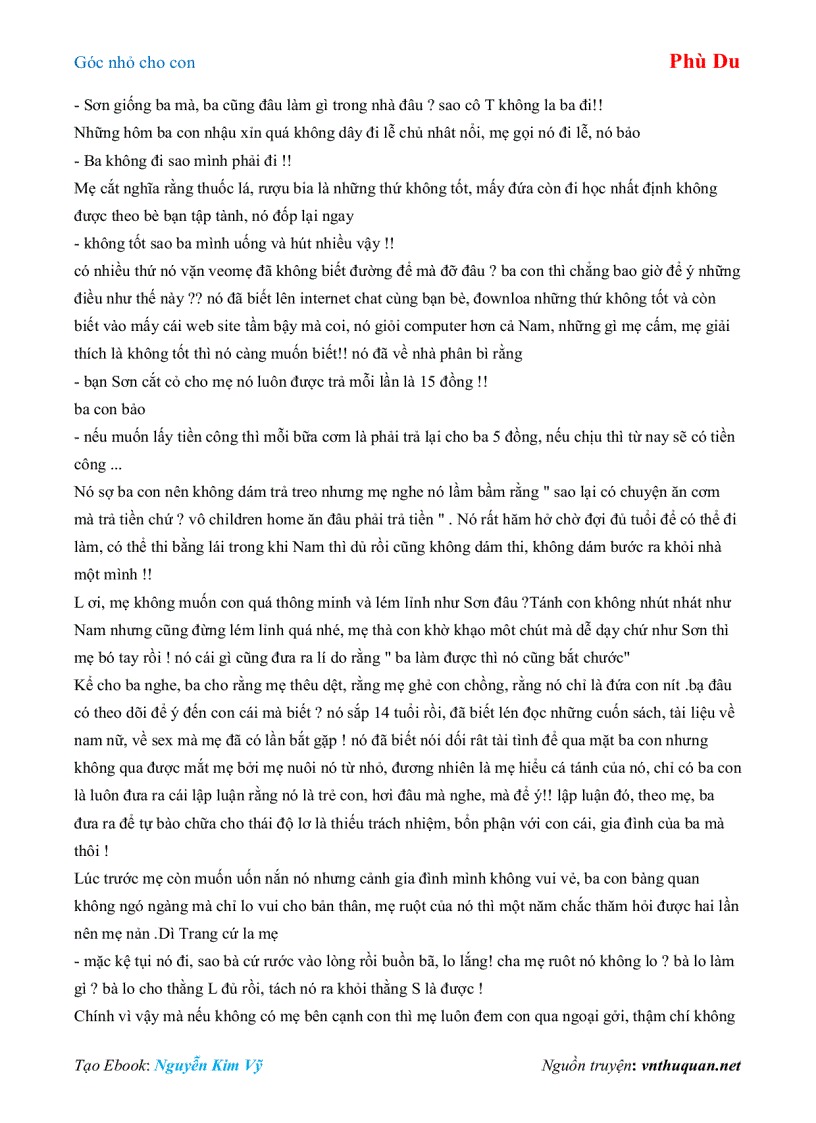 image for page Ebook Góc nhỏ cho con Phù Du