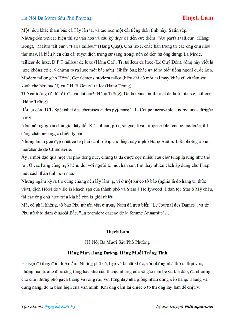 image for page Ebook Hà Nội Ba Mươi Sáu Phố Phường Thạch Lam