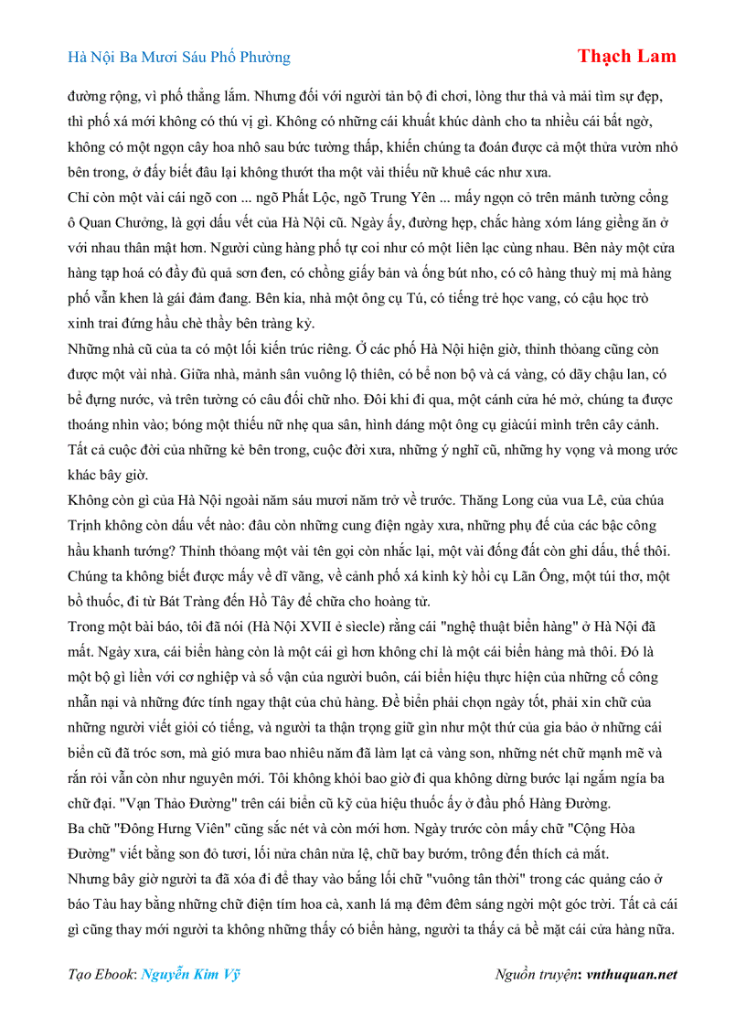 image for page Ebook Hà Nội Ba Mươi Sáu Phố Phường Thạch Lam