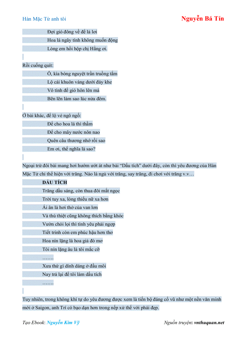 image for page Ebook Hàn Mặc Từ anh tôi Nguyễn Bá Tín
