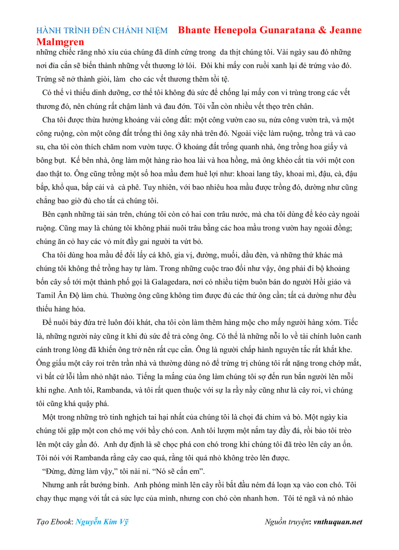 image for page Ebook HÀNH TRÌNH ĐẾN CHÁNH NIỆM Bhante Henepola Gunaratana Jeanne Malmgren