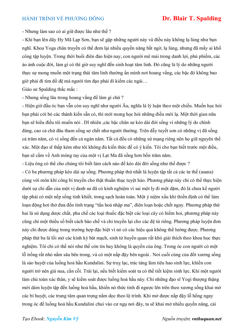 image for page Ebook HÀNH TRÌNH VỀ PHƯƠNG ĐÔNG Dr Blair T Spalding