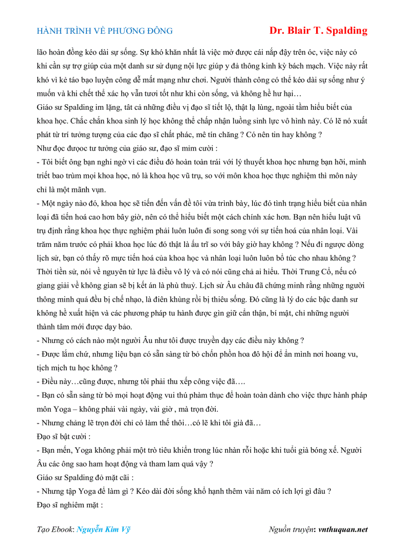 image for page Ebook HÀNH TRÌNH VỀ PHƯƠNG ĐÔNG Dr Blair T Spalding