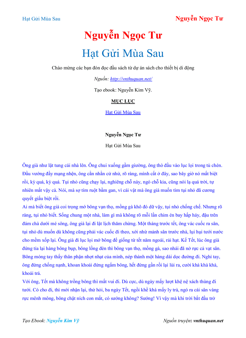 image for page Ebook Hạt Gửi Mùa Sau Nguyễn Ngọc Tư