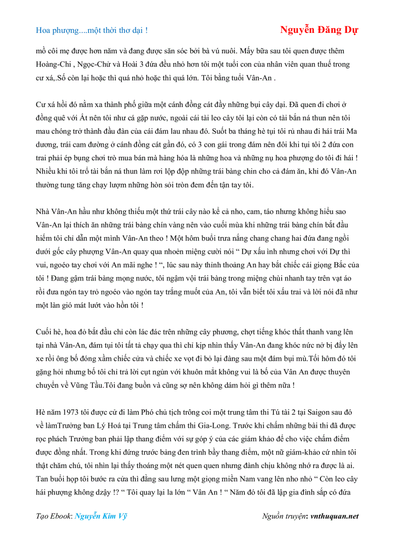 image for page Ebook Hoa phượng một thời thơ dại Nguyễn Đăng Dự