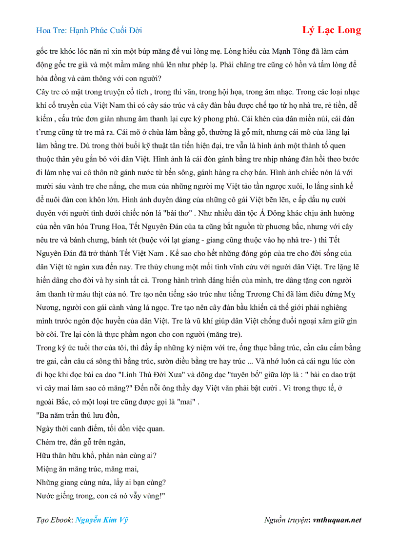 image for page Ebook Hoa Tre Hạnh Phúc Cuối Đời Lý Lạc Long