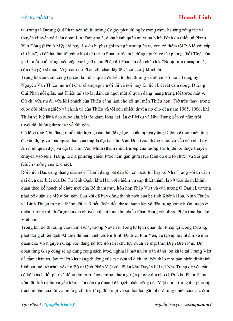 image for page Ebook Hồi ký Đỗ Mậu Hoành Linh