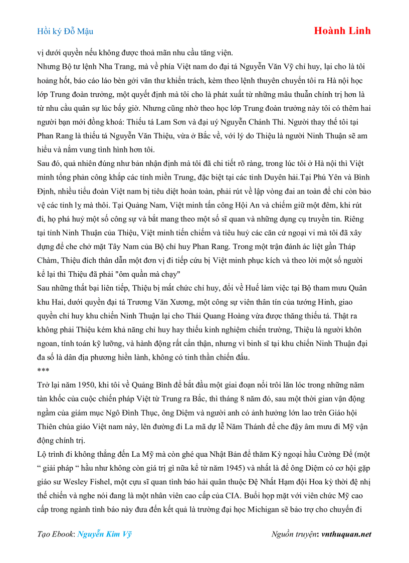 image for page Ebook Hồi ký Đỗ Mậu Hoành Linh