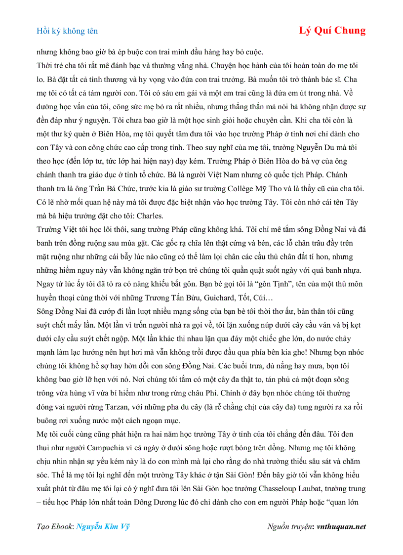 image for page Ebook Hồi ký không tên Lý Quí Chung