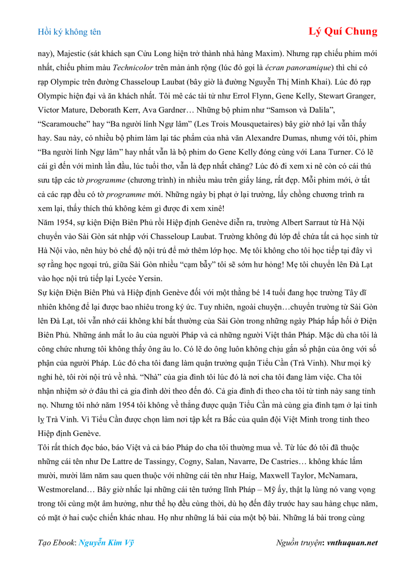 image for page Ebook Hồi ký không tên Lý Quí Chung