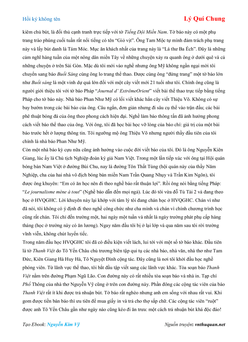 image for page Ebook Hồi ký không tên Lý Quí Chung