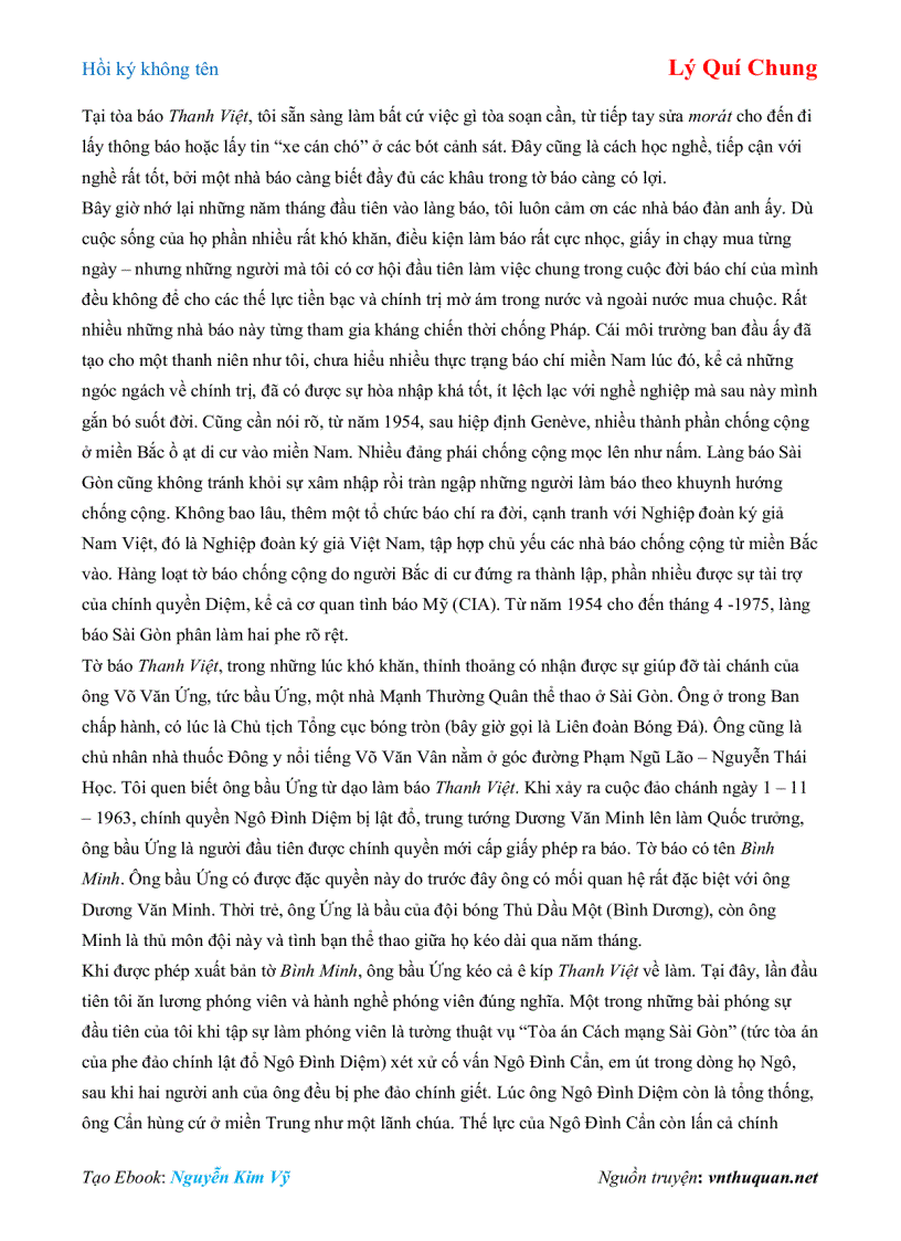 image for page Ebook Hồi ký không tên Lý Quí Chung