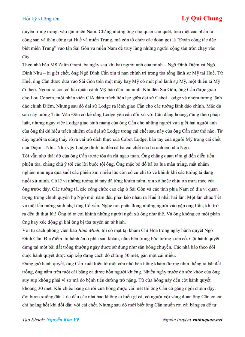 image for page Ebook Hồi ký không tên Lý Quí Chung