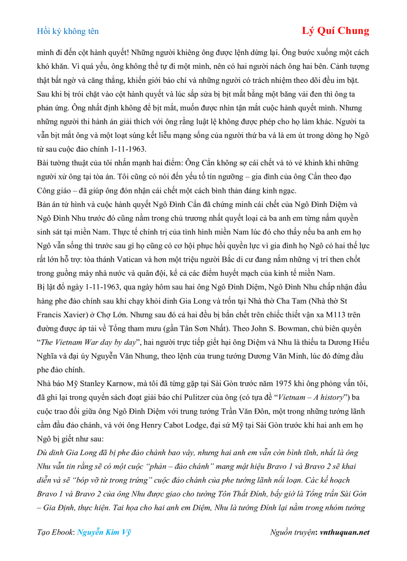 image for page Ebook Hồi ký không tên Lý Quí Chung