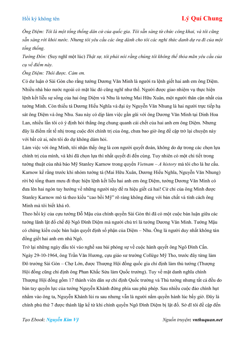 image for page Ebook Hồi ký không tên Lý Quí Chung