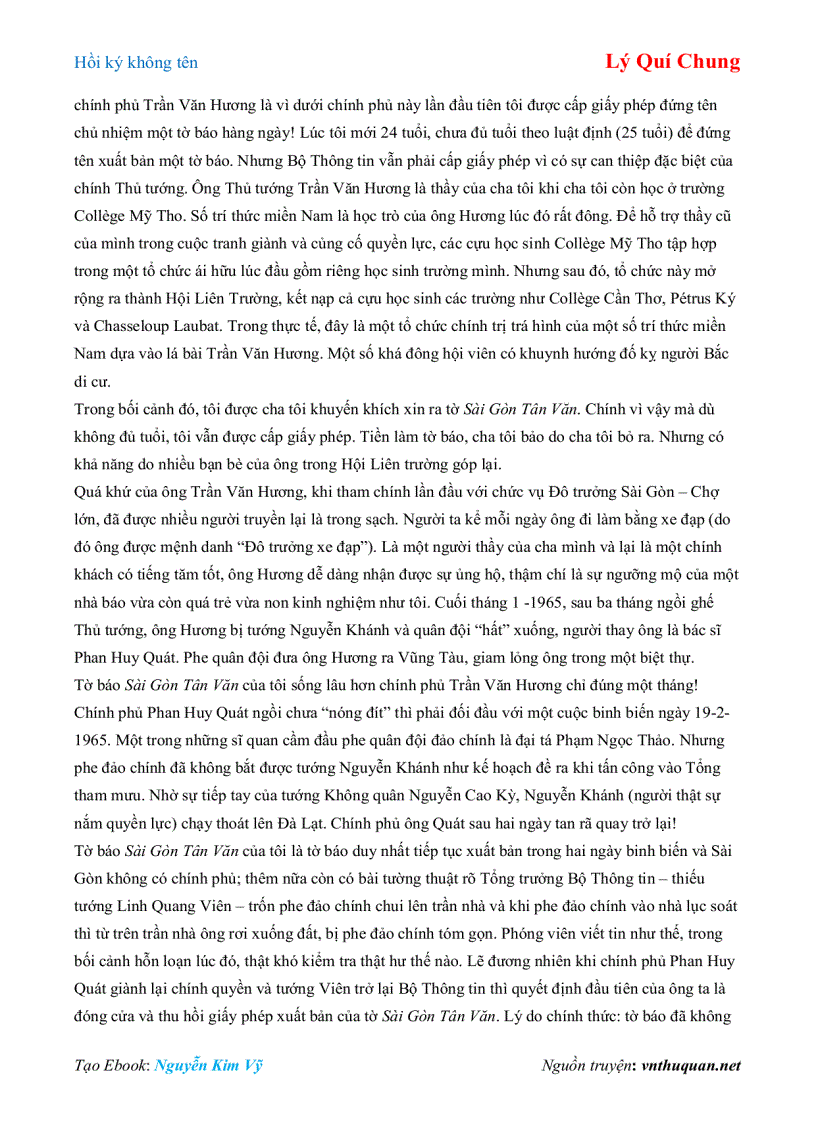 image for page Ebook Hồi ký không tên Lý Quí Chung