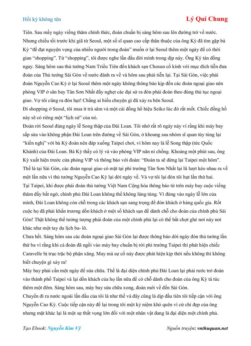 image for page Ebook Hồi ký không tên Lý Quí Chung