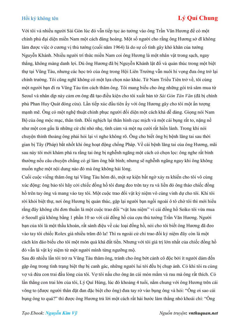 image for page Ebook Hồi ký không tên Lý Quí Chung