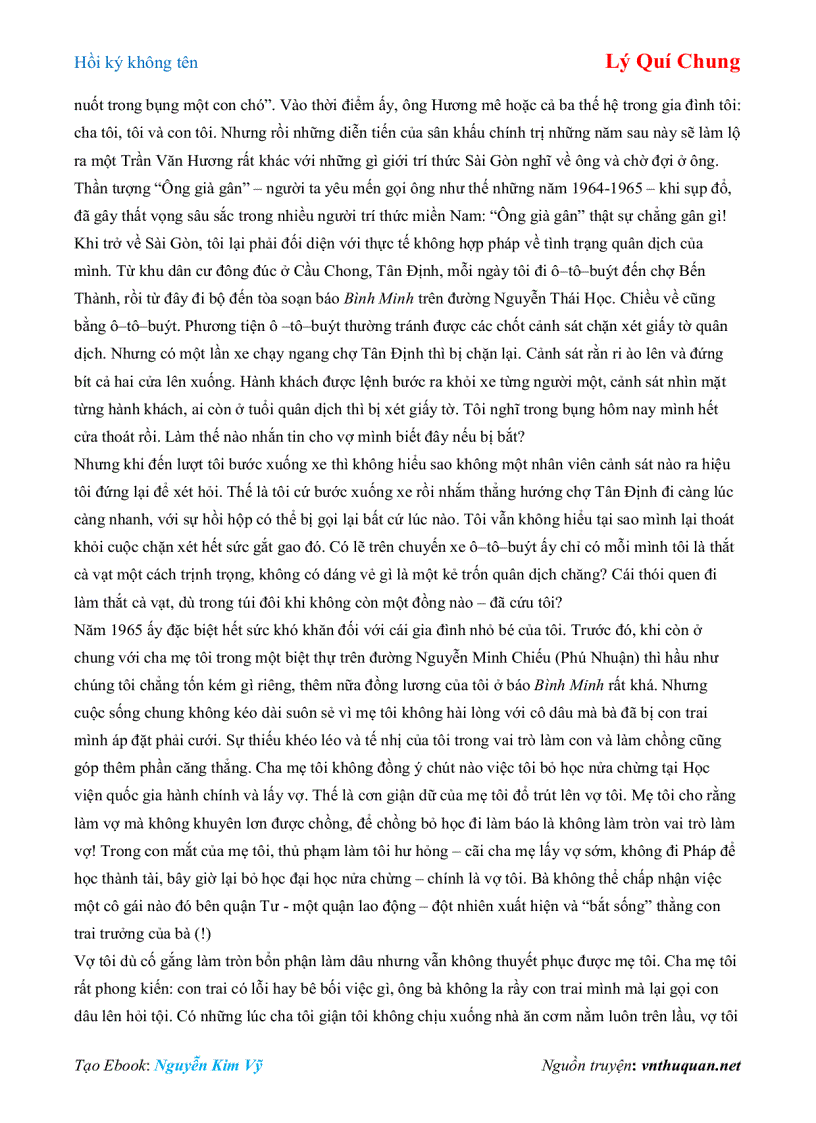 image for page Ebook Hồi ký không tên Lý Quí Chung