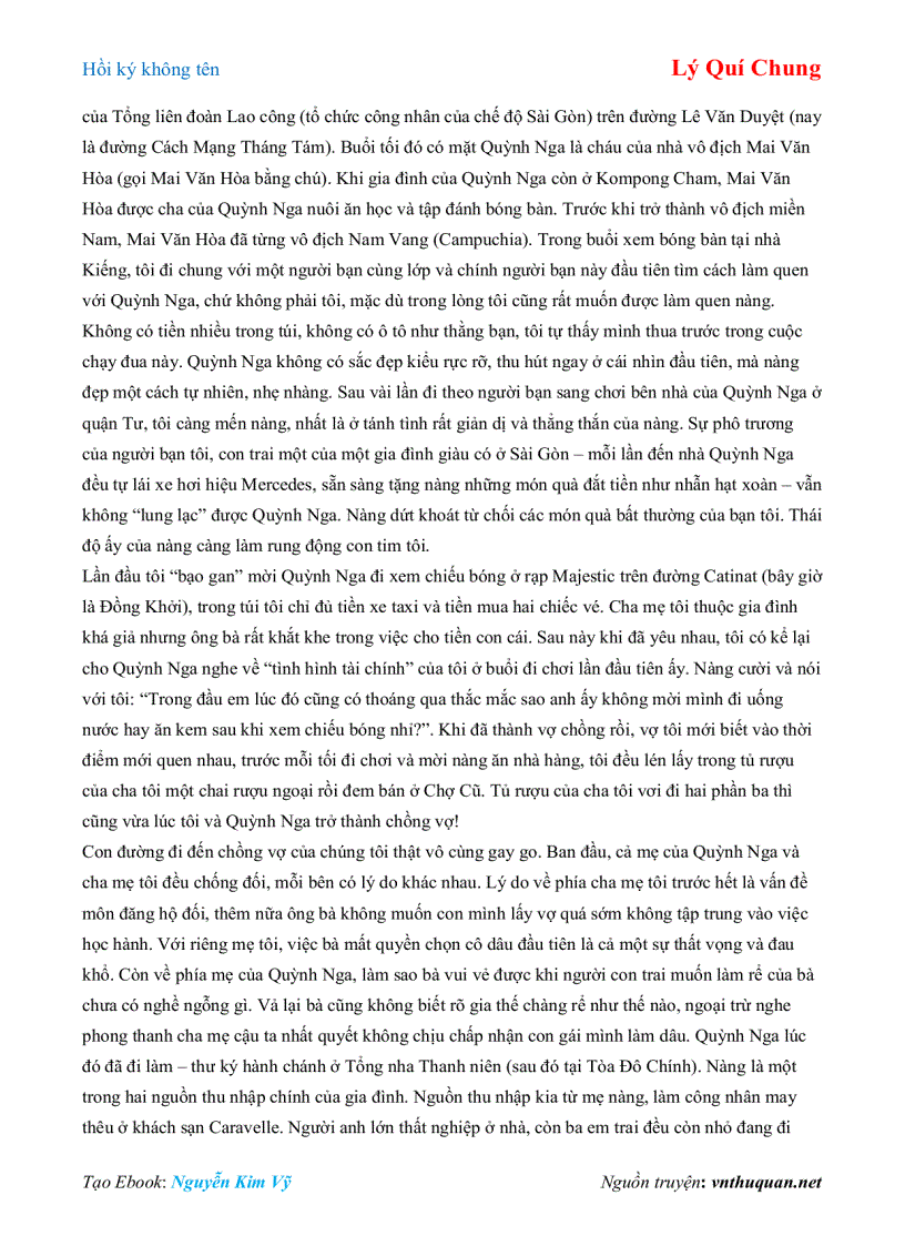 image for page Ebook Hồi ký không tên Lý Quí Chung