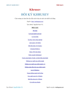 Ebook HỒI KÝ KHRUSEV Khrusev