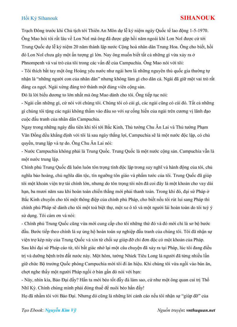 image for page Ebook Hồi Ký Sihanouk SIHANOUK