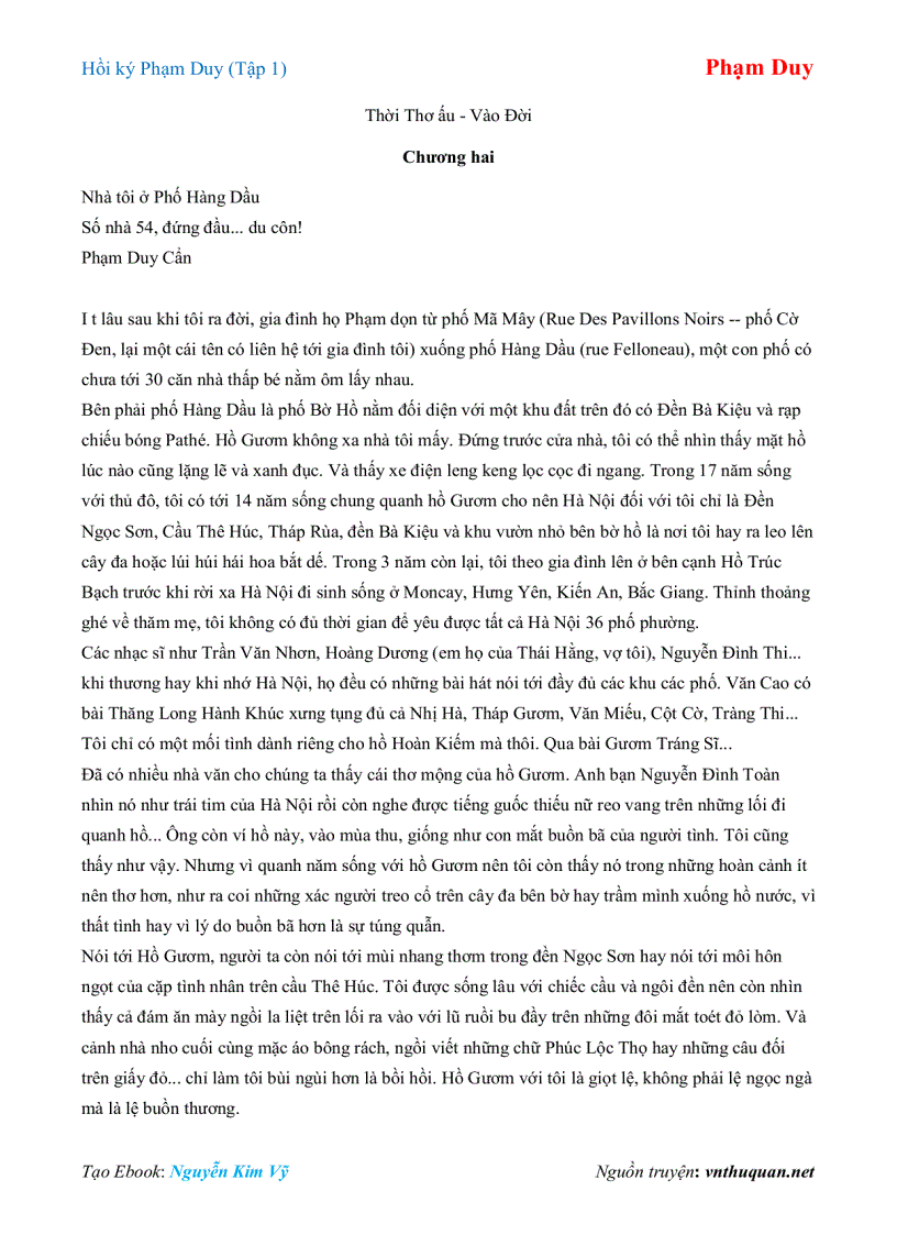 image for page Ebook Hồi ký Phạm Duy Tập 1 Phạm Duy