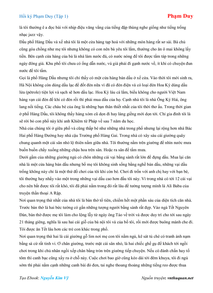 image for page Ebook Hồi ký Phạm Duy Tập 1 Phạm Duy