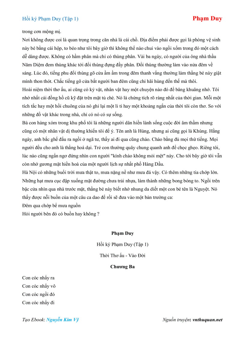 image for page Ebook Hồi ký Phạm Duy Tập 1 Phạm Duy