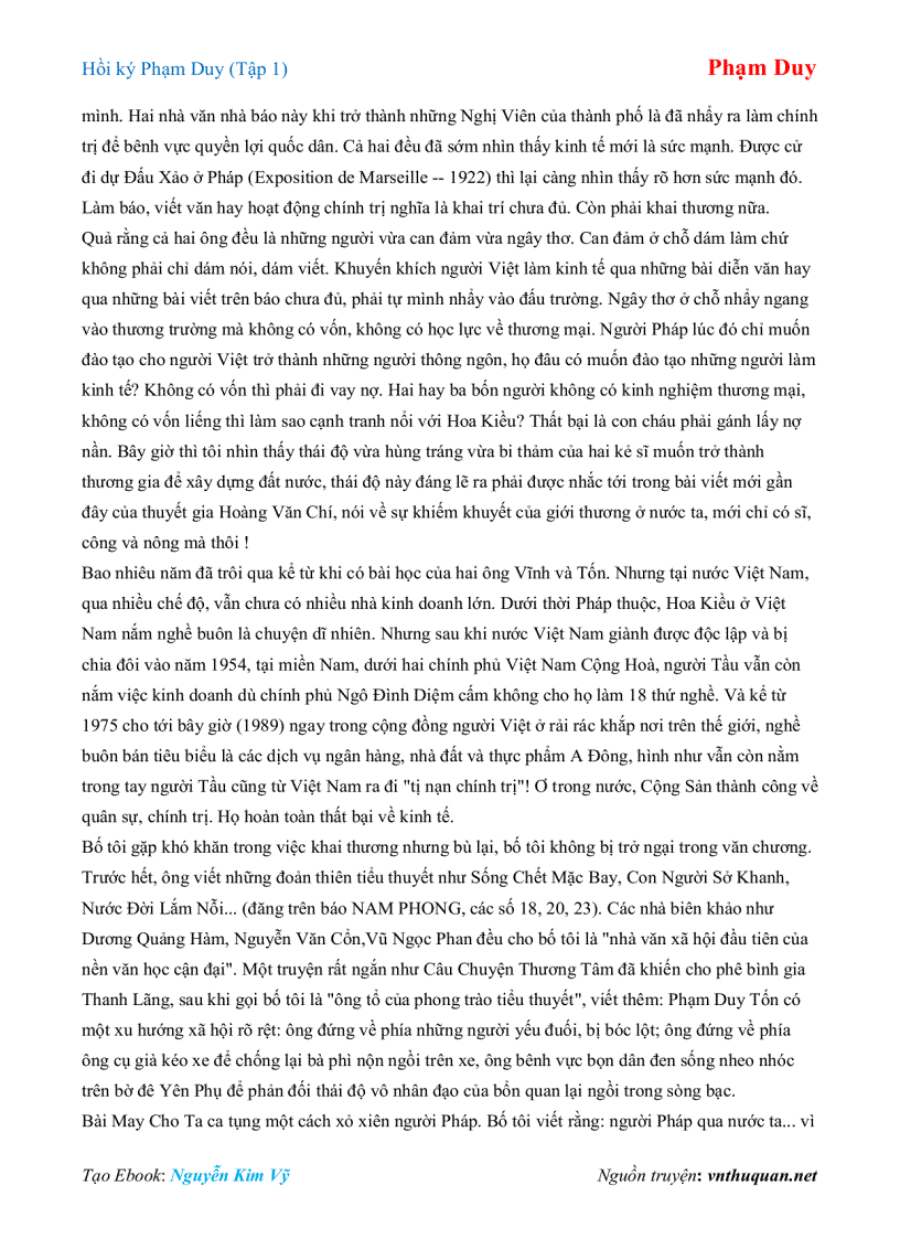 image for page Ebook Hồi ký Phạm Duy Tập 1 Phạm Duy