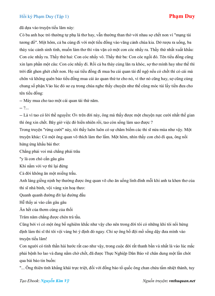 image for page Ebook Hồi ký Phạm Duy Tập 1 Phạm Duy