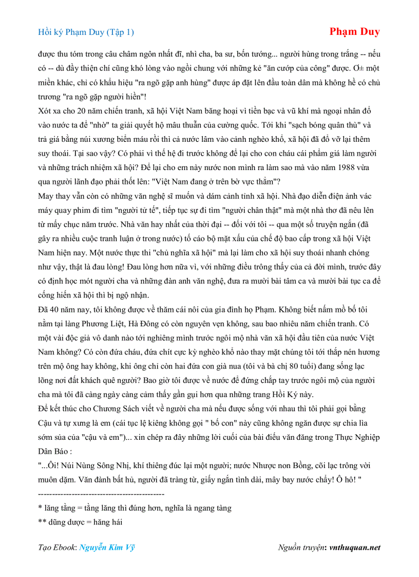 image for page Ebook Hồi ký Phạm Duy Tập 1 Phạm Duy
