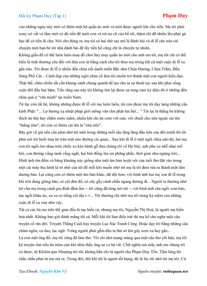 image for page Ebook Hồi ký Phạm Duy Tập 1 Phạm Duy